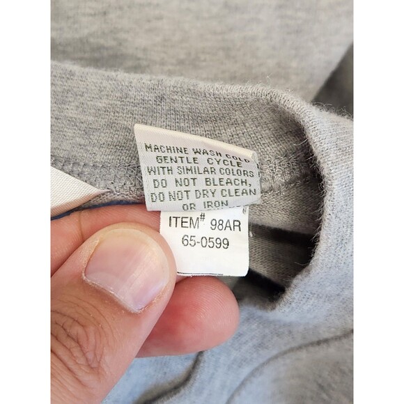 Orvis Rugby Shirt Men's 2XL Gray Crewneck Shoulder Elbow Patch Outdoors Shooting - Picture 6 of 6